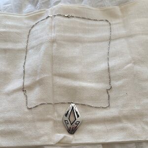 Artistic Silver Pendant Necklace